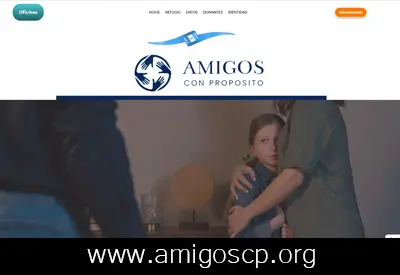 Captura del sitio de Amigos con Propósito
